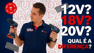 Furadeiras e Parafusadeiras 12V 18V e 20V – Qual a diferença [upl. by Larimer]