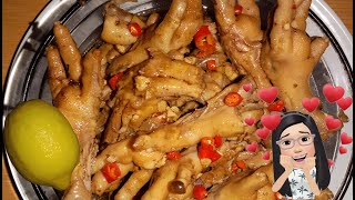 SPICY CHICKEN FEET ADOBO WITH LEMONHOW TO COOK CHICKEN FEET ADOBO [upl. by Ysiad]