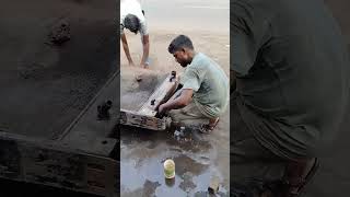 dozer radiator lower tank leakage repairing side bracket Ranga soldering trendingyoutubeshorts [upl. by Madancy]