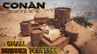 CONAN EXILES building  BEGINNER BASE TIMELAPSE [upl. by Hardwick]