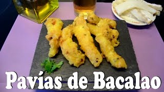 Pavías de Bacalao Las Recetas del Hortelano [upl. by Baudelaire]