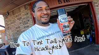 How To Tint Tail Lights And Headlights [upl. by Rollecnahc]