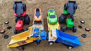 gadi wala cartoon toys cartoon videos JCB tracker train truck dumfer tracker cartoon videos PS TOY [upl. by Ilojna]