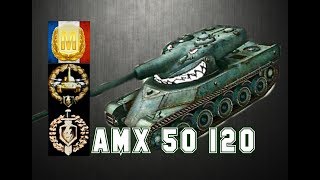 AMX 50 120 3 World of Tanks Blitz Aced gameplay 5400 DMG [upl. by Sane419]