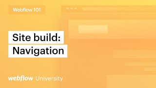 Build a website navbar — Webflow 101 Part 2 of 10 [upl. by Salguod]