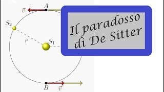 Il paradosso di De Sitter  dove la Relatività spiega ciò che la Fisica Classica non può [upl. by Yrol]