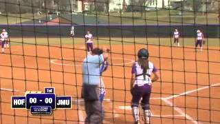 JMU Softball vs Hofstra Game 1  March 22 2014 [upl. by Anig]