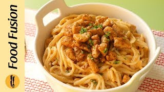 Spaghetti with Tomato Cream Sauce Recipe By Food Fusion [upl. by Lustick691]