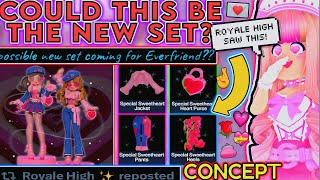 COULD THIS BE THE NEW VALENTINES SET ROYALE HIGH SAW IT ROBLOX Everfriend Concept Theory [upl. by Ongun]