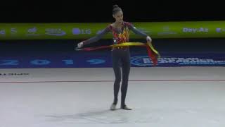 Vlada Nikolchenko ribbon AA ECH Baku 2019 [upl. by Yllut307]