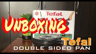 Unboxing  NonStick Double Sided Frying Pan  Tefal [upl. by Meador304]