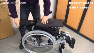 Fauteuil roulant Action 2NG invacare [upl. by Brookes]