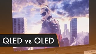 QLED vs OLED  Which is Better  CES 2017 [upl. by Ffirahs]