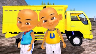 Upin Ipin Opah Pergi Ke Desa Bawa Truk Oleng Truk Molen dan Bus Basuri  GTA SA [upl. by Nuahc]