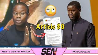 « Article 80 les chefs d’Etat en abusent » Le masterclass de Sory Kaba Apr [upl. by Ioj90]