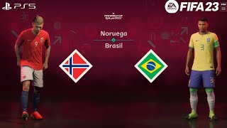 FIFA 23  Noruega vs Brasil  World Cup 2022 Semifinal  PS5™ [upl. by O'Brien]