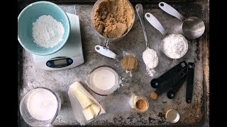 HOW TO MEASURE FOR BAKING  weight vs volume measurements measuring flour properly [upl. by Anabel]