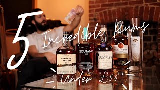 FIVE INCREDIBLE RUMS YOU MUST OWN UNDER £50 These are the best rums for your money right now [upl. by Idid414]