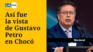 El presidente Petro visitó el Chocó y prometió asignar 17 billones por la tragedia [upl. by Ahsead126]