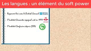 HGGSP 1ere L’enjeu de la langue  un élément du soft power Formes indirectes de la puissance [upl. by Akinnej]