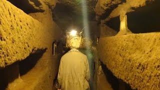 Catacombs of Rome ROMEing Around 36  ItalyPilgrimage [upl. by Ellerd]