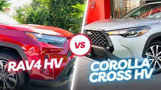 🚗 RAV4 HV vs Corolla Cross HV ¡La Batalla de las Híbridas 🤔🔥 [upl. by Daney]