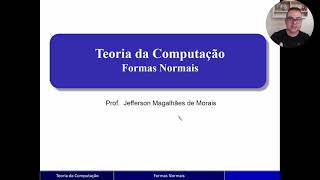 Curso de Teoria da Computação  Formas Normais [upl. by Moreta]