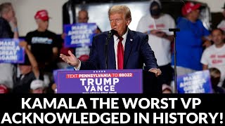 Trump ‘Kamala The Worst VP Acknowledged in History’ [upl. by Imoyn]