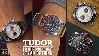 TUDOR Black Bay Chrono amp GMT strap options [upl. by Aurelio]