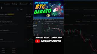 RETIRAR BTC BARATO bitcoin binance crypto [upl. by Vish]