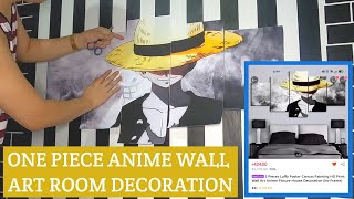 One Piece Luffy Wall Art Room Decoration  Bisayang Batangueño Vlog [upl. by Mufi]