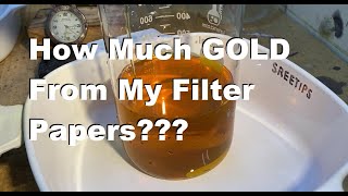 How To Recover The GOLD From Used Filter Papers Pt2 [upl. by Wittenburg]