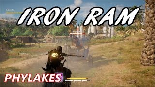 Assassins Creed Origins  Phylake Fight  The Iron Ram Legendary Predator Bow [upl. by Osbourne]