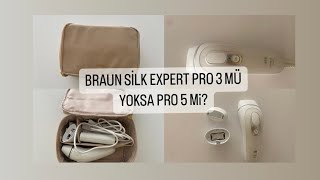 BRAUN SİLK EXPERT PRO 3 MÜ YOKSA PRO 5 Mi Lazer cihazı deniyorum [upl. by Johnson]