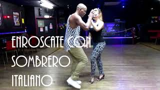 Cuban Salsa Advanced level move Enroscate con Sombrero Italiano [upl. by Norga]