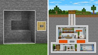 How to Build a Secret Underground Base  Minecraft Tutorial Easy 8 [upl. by Willman]