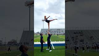 Rookie year at navarro cheer Couple years ago sportshorts acro cheer stunts workout [upl. by Akemaj]