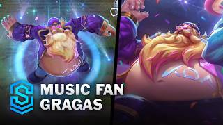 Music Fan Gragas Skin Spotlight  PreRelease  PBE Preview  League of Legends [upl. by Elum847]