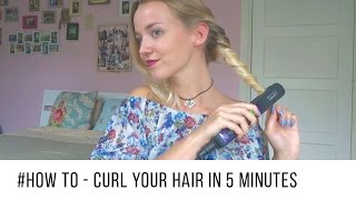 How to Curl Your Hair in 5 Minutes  Quick amp Easy ♡ [upl. by Thurber]