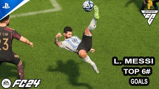 FC24  Lionel Messi  Top Goals PS5 Messi agentina football 10 [upl. by Lannie]