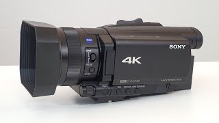 SONY FDRAX700 4K CAMCORDER REVIEW [upl. by Wiedmann]