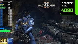 Warhammer 40000 Space Marine 2  4K DLSS Ultra Settings  RTX 4090  i9 13900K [upl. by Ednew699]