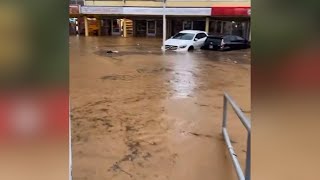 Flash Flooding Landslides Hit West Trinidad After Heavy Rains [upl. by Alekal]