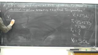 Calculate Final Temperature  Charles Law 001 [upl. by Halet83]