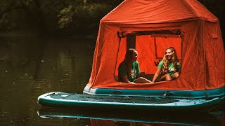 This Incredible Floating Tent allows you to sleep out on the water [upl. by Farris454]