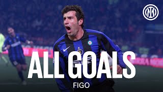 ALL FIGO‘S GOALS ⚽🖤💙🇵🇹 [upl. by Roderic743]