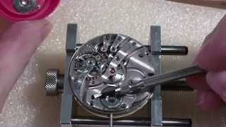 How I install a pocket watch mainspring Howard [upl. by Adamis248]