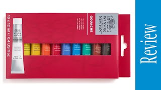 Windsor amp Newton Gouache Paint Set Review [upl. by Adia]