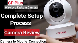 CP Plus Ezykam 360 Degree Wifi Security Camera Setup  Connect with Mobile  Camera Overview [upl. by Drahsar]