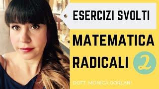 Parte 2  esercizi sui radicali [upl. by Jarrett]